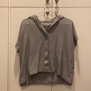 Everlane Clean Silk Short-Sleeve Square Shirt